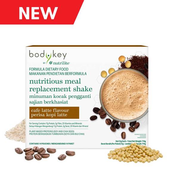BodyKey by Nutrilite Nutritious Meal Shake Cafe Latte